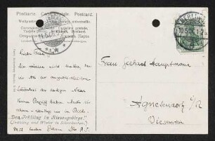Brief von Paul Jonas an Margarete Hauptmann