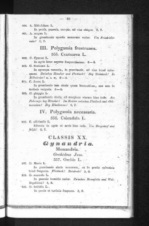 Classis XX. Gynandria.