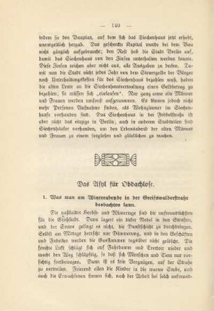 Das Asyl für Obdachlose