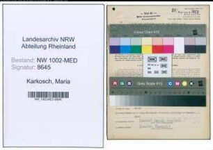 Entnazifizierung Maria Karkosch , geb. 01.02.1921 (Krankenschw.)