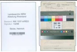 Entnazifizierung Heinrich Stolze , geb. 00.00.0000 (Arzt)