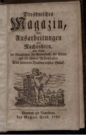 Des zweyten Bandes erstes Stück.