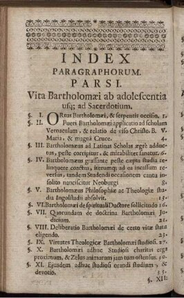 Index Paragraphorum.