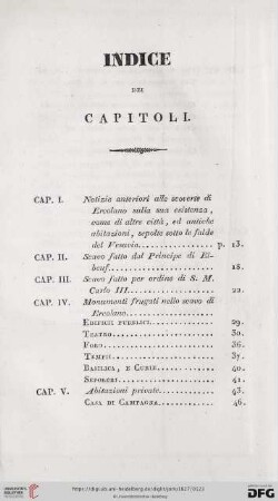 Indice del capitoli