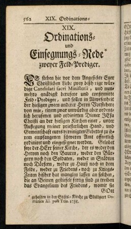 562-570, XIX. Ordinations- und Einsegnungs-Rede