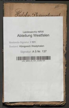 Während der französischen Okkupation beim Domkapitel Paderborn vorgenommene Besetzung vakanter Pfründen