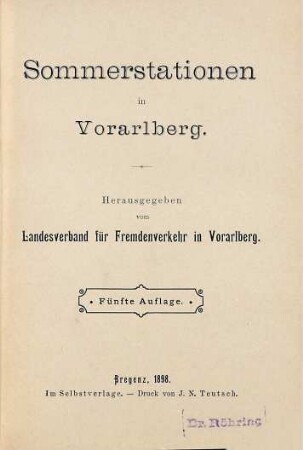 Sommerstationen in Vorarlberg