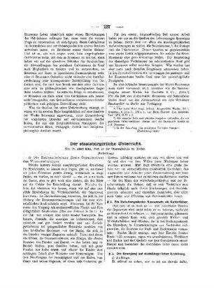 Der staatsbürgerliche Unterricht : (Fortsetzung)