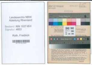 Entnazifizierung Friedrich Roth , geb. 29.01.1901 (Verw.Angestellter)