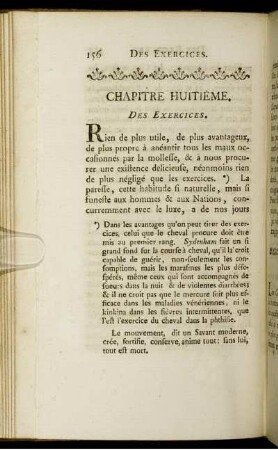 Chapitre Huitième. Des Exercises.