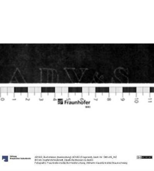 Buchstaben (zweikonturig): ADV&S (Fragment)