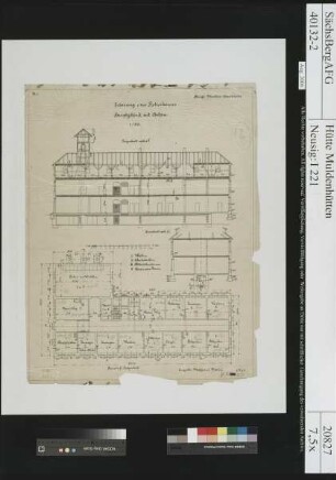 Bau eines Probierhauses: Hauptgebäude mit Anbau