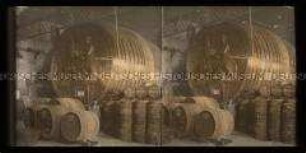 Riesenfass Le foudre, hergestellt für die Weltausstellung 1889 Paris, Champagnerfabrik Mercier, Epernay