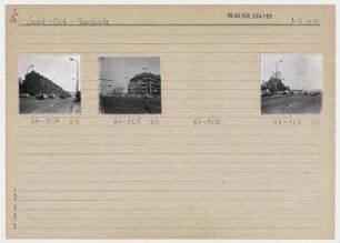 Straßenansichten (Süd-Ost-Radiale, i.e. Adlergestell?). Berlin, Treptow, Adlergestell