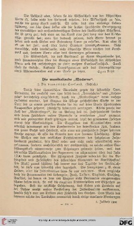 Die Musikalische "Moderne", [5]: die dramatische Tonkunst
