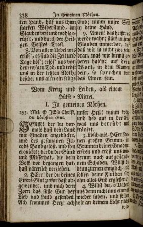 Vom Kreuz und Leiden, als einem Hülfs-Mittel.