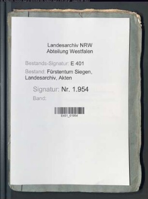 Renteirechnung des Amtes Siegen (zusammengestellt durch den Rentmeister Martinus Dentatus)