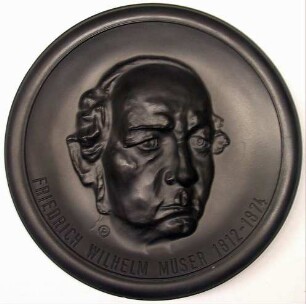 Kohlekeramikmedaille "Harpen 1856-1956"