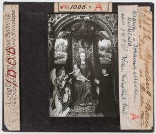 Hans Memling: Maria mit Kind. Wien, Kunsthistorisches Museum (Stoedtner-Nr. 25832)