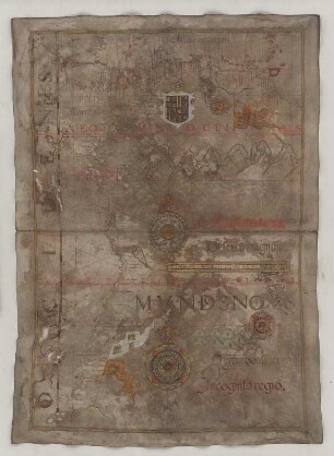 Seekarte, Handzeichnung, 1568, Bl. 10 Pazifischer Ozean, Südamerika (Westhälfte) , Kolumbien, Venezuela, Ecuador, Peru, Chile