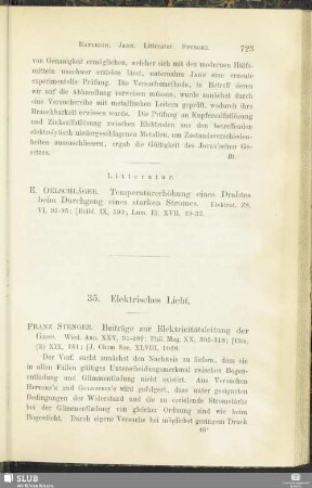 35. Elektrisches Licht