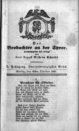 42. Stueck, 20. Oktober 1851