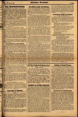 Zweite Ausgabe vom Freitag, den 23. Januar 1942.