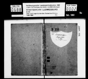 Lagerbuch zu Berndshausen