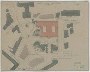Fischer, Theodor; Kassel; Museum (jetzt: Hessisches Landesmuseum) - Lageplan