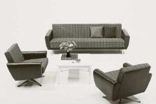 Couchtisch : Sitzgruppe "Carmen" (1974; Sächsische Sitzmöbelwerkstätten Waldheim) mit Couchtisch