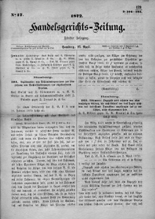 No. 17. 27. April 1872