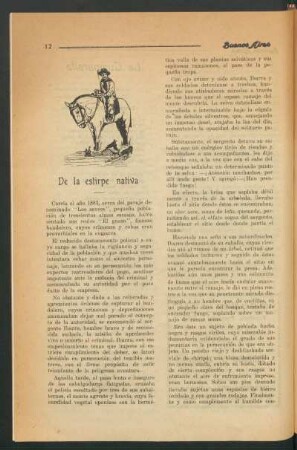 De la estirpe nativa
