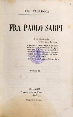 Fra Paolo Sarpi, 2