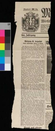 Artikel: "Wilhelm II. beigesetzt - Unter militärischen Ehren in Doorn"