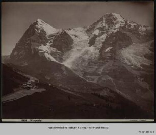 Panorama der Wengeralp mit Hotel Jungfrau