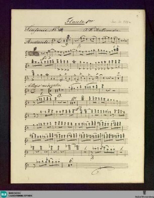 Symphonies - Don Mus.Ms. 975 : orch; F; StrK 132