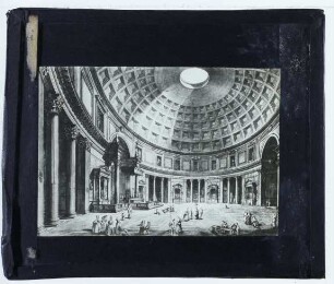 Rom, Pantheon,Piranesi (Francesco), Innenansicht des Pantheon (aus Seconda parte de' tempj antichi...) (Druck)