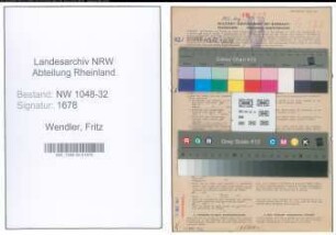 Entnazifizierung Fritz Wendler , geb. 19.12.1904 (Angestellter)