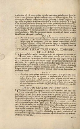 Theses philosophicæ ex physica et mechanica, de extensione et figura corporum.