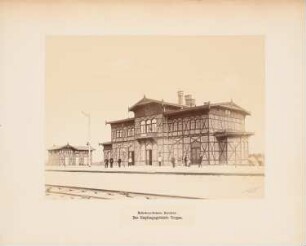 Halle-Sorau-Gubener Eisenbahn. Empfangsgebäude, Torgau: Ansicht
