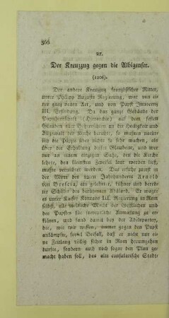 21. Der Kreuzzug gegen die Albigenser. (1206)