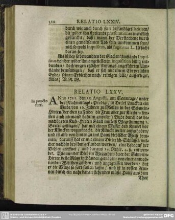 Relatio LXXV