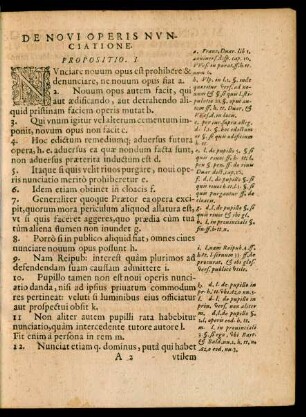 De Novi Operis Nuncupatione.
