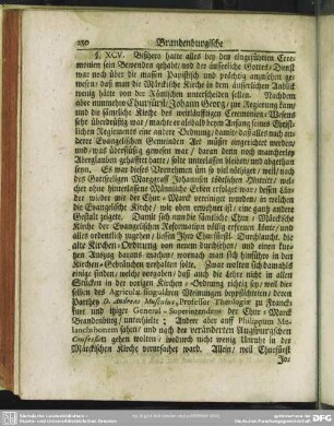 [§ XCV. Weitere Fortsetzung der Reformation in den Kirchen-Ceremonien, durch Churfürst Johann Georgen]