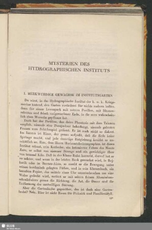 Mysterien Des Hydrographischen Instituts