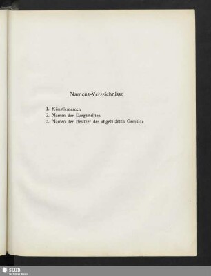 Namens-Verzeichnisse
