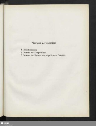 Namens-Verzeichnisse