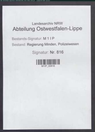 Vorschriften für die Errichtung von Gebäuden, Allgemeines, Band 1