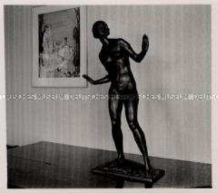 München, Bildhauer Professor Ferdinand Liebermann, Figur "Abwehr"