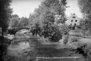 Landbrücke und Wohnhaus am Schafweg